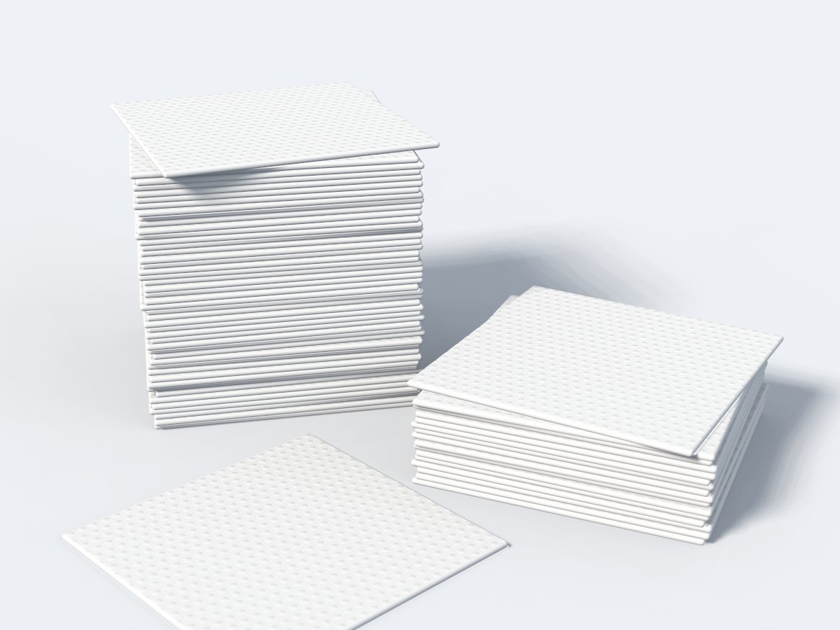 Stacks of Serenity paper napkins